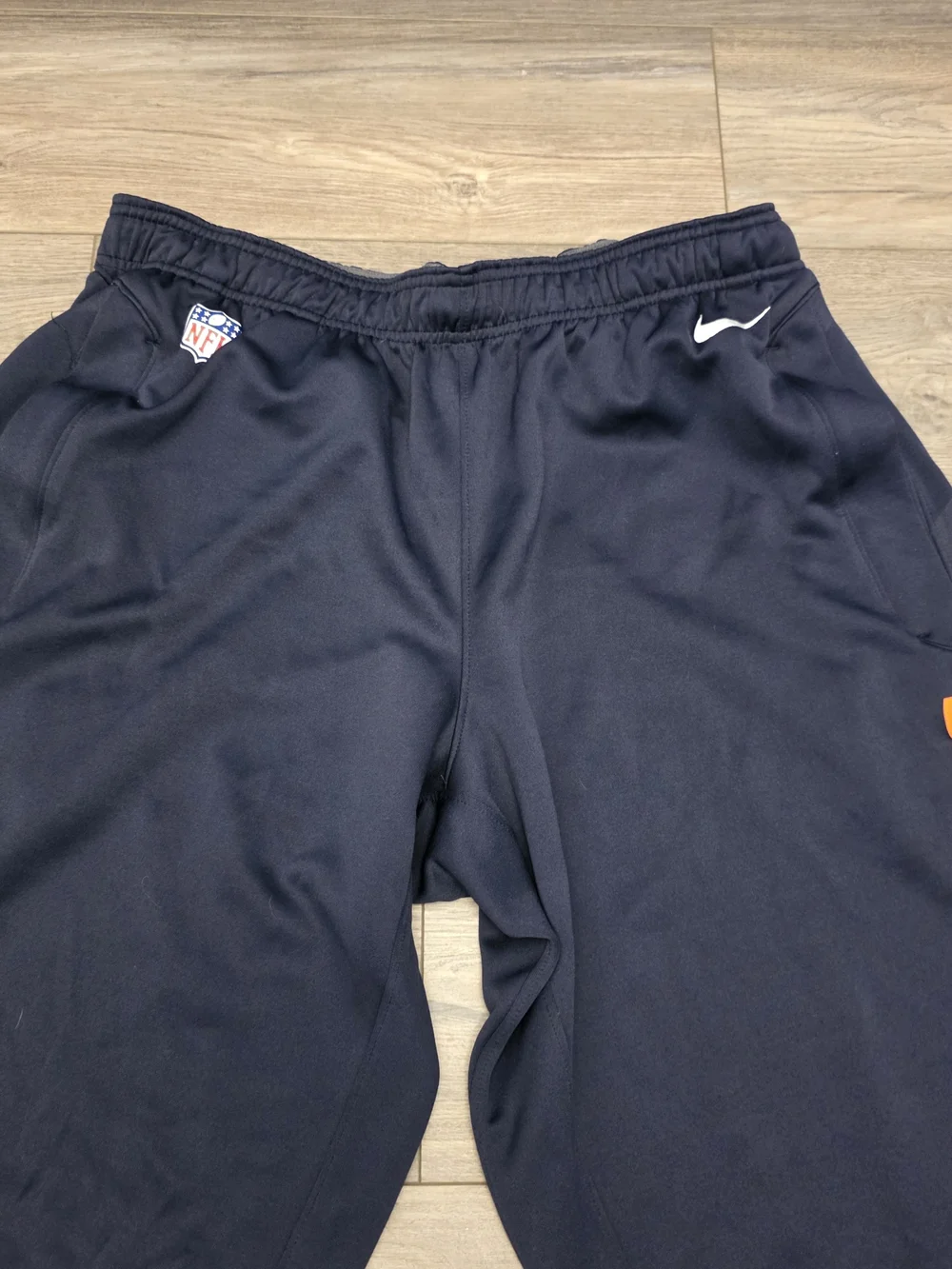NFL Men’s Black Sweatpants with Orange BEARS Script